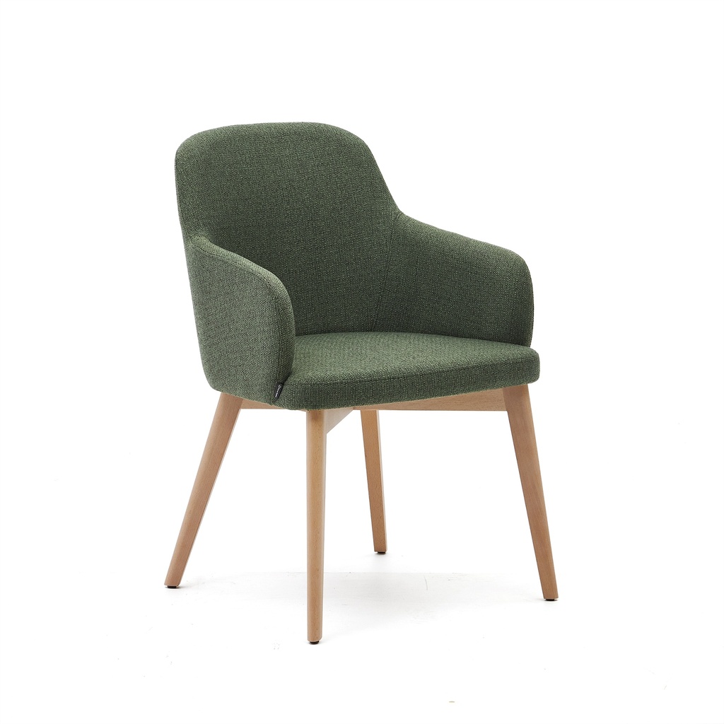 Kave Home Nelida Chaise (Vert, Nouveau, Naturel)