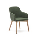 Kave Home Nelida Chaise (Vert, Nouveau, Naturel)