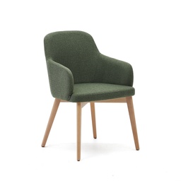 Kave Home Nelida Chaise (Vert, Nouveau, Naturel)