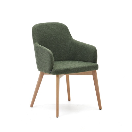 Kave Home Nelida Chaise (Vert, Nouveau, Naturel)