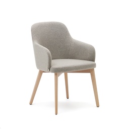 Kave Home Nelida Stuhl  (Neu, Braun, Natürlich)