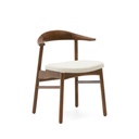 Kave Home Timons Stuhl abnehmbarer Bezug Chenille (Sehr gut, Beige, Braun)