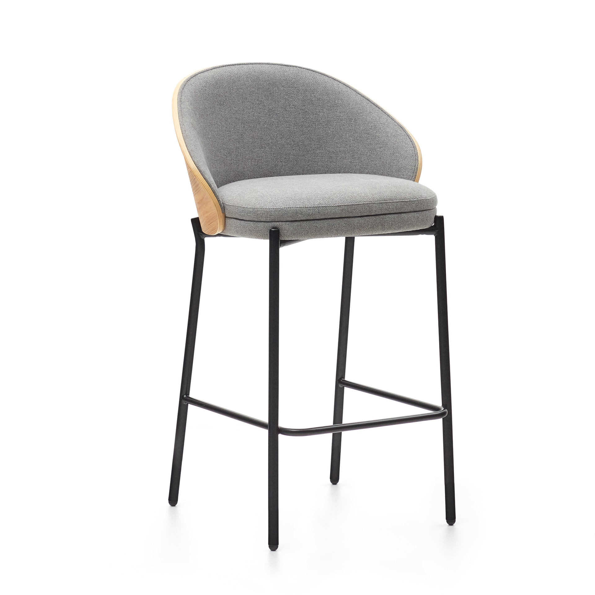 Kave Home Eamy Küchenhocker (Grau, Neu)