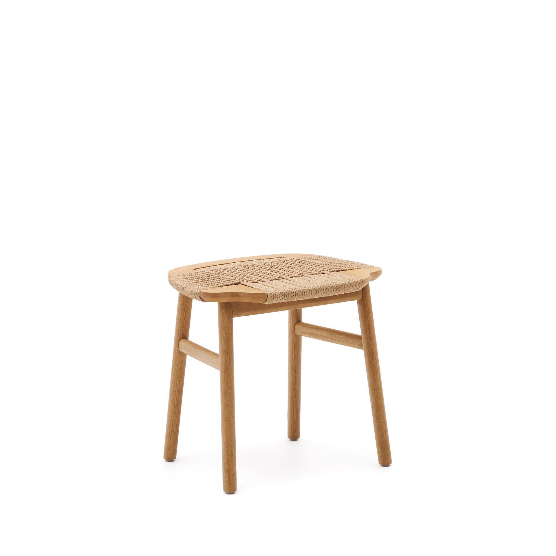 Enit Hocker aus Papierseil  (Neu, 46x44x37)
