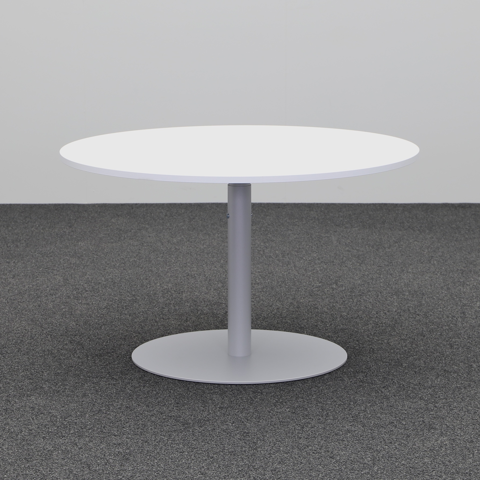 Table de réunion Tradingzone Proline 120x120 cm, Gris blanc/Gris argenté, Autour, Nouveau, Table - Pour les réunions professionnelles