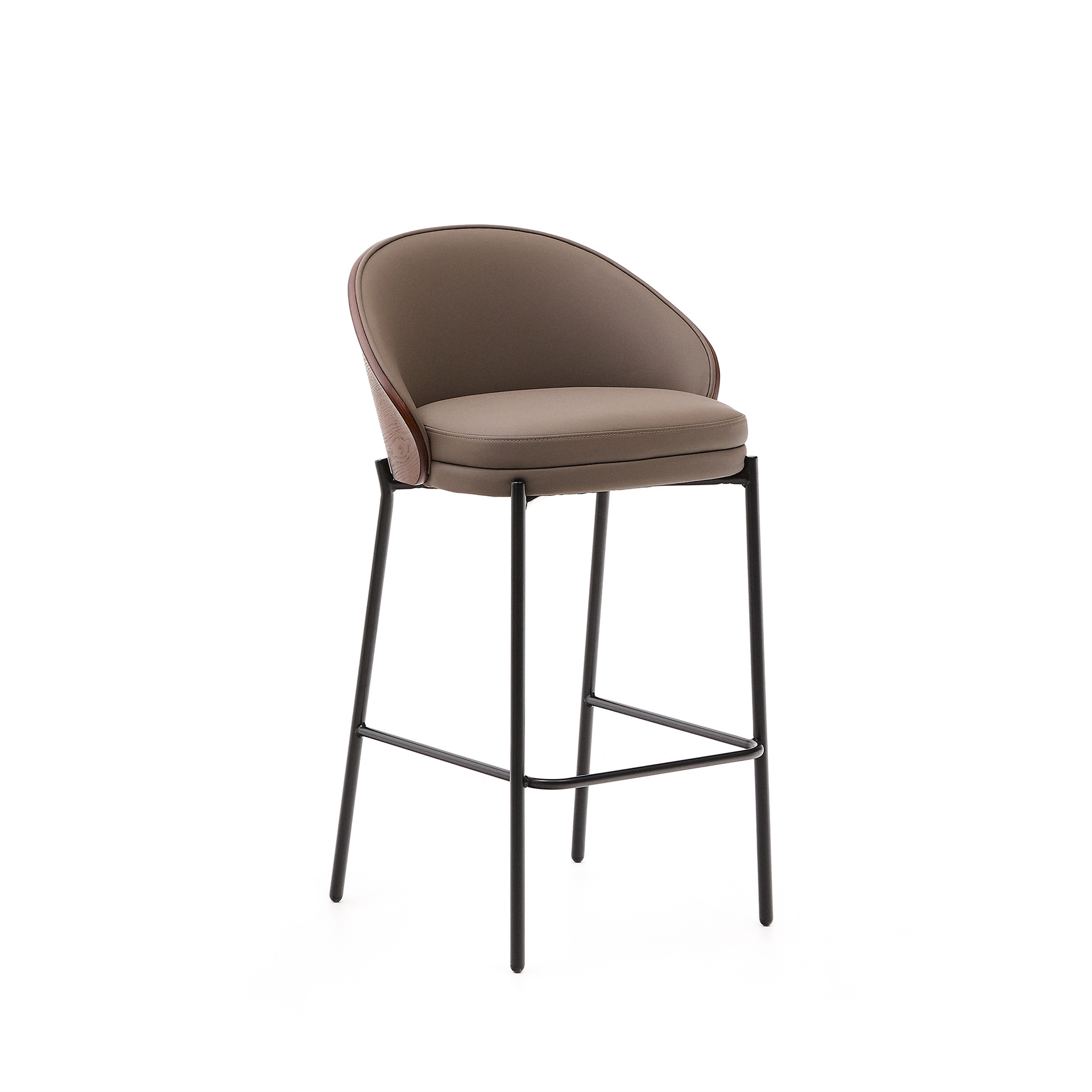 Kave Home Eamy Küchenhocker (Braun, Neu)