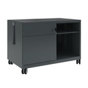 Büro Caddy Bisley Note Schublade links (Neu, Anthrazit, mit Schlüssel)