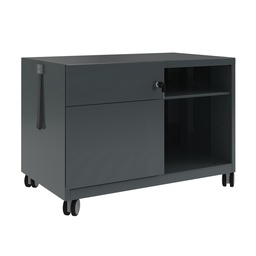 Büro Caddy Bisley Note Schublade links (Neu, Anthrazit, mit Schlüssel)
