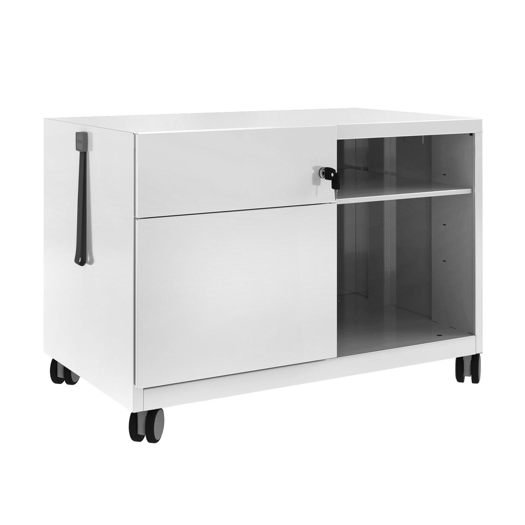 Büro Caddy Bisley Note Schublade links (Lichtgrau, Neu, mit Schlüssel)