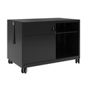 Büro Caddy Bisley Note Schublade links (Schwarz, Neu, mit Schlüssel)