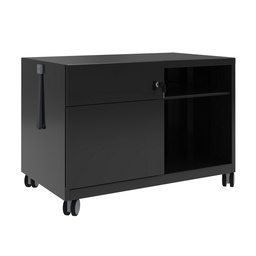 Büro Caddy Bisley Note Schublade links (Schwarz, Neu, mit Schlüssel)