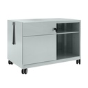 Büro Caddy Bisley Note Schublade links (Silbergrau, Neu, mit Schlüssel)
