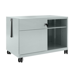 Büro Caddy Bisley Note Schublade links (Silbergrau, Neu, mit Schlüssel)