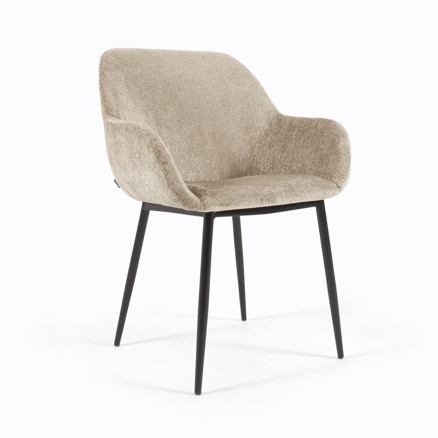 Chaise de salle à manger Konna (Beige-marron, Nouveau)