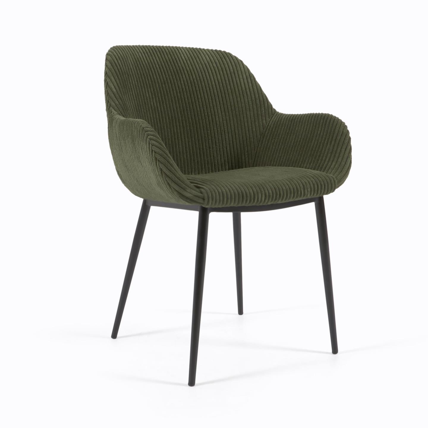 Chaise de salle à manger Konna (Vert foncé, Nouveau)