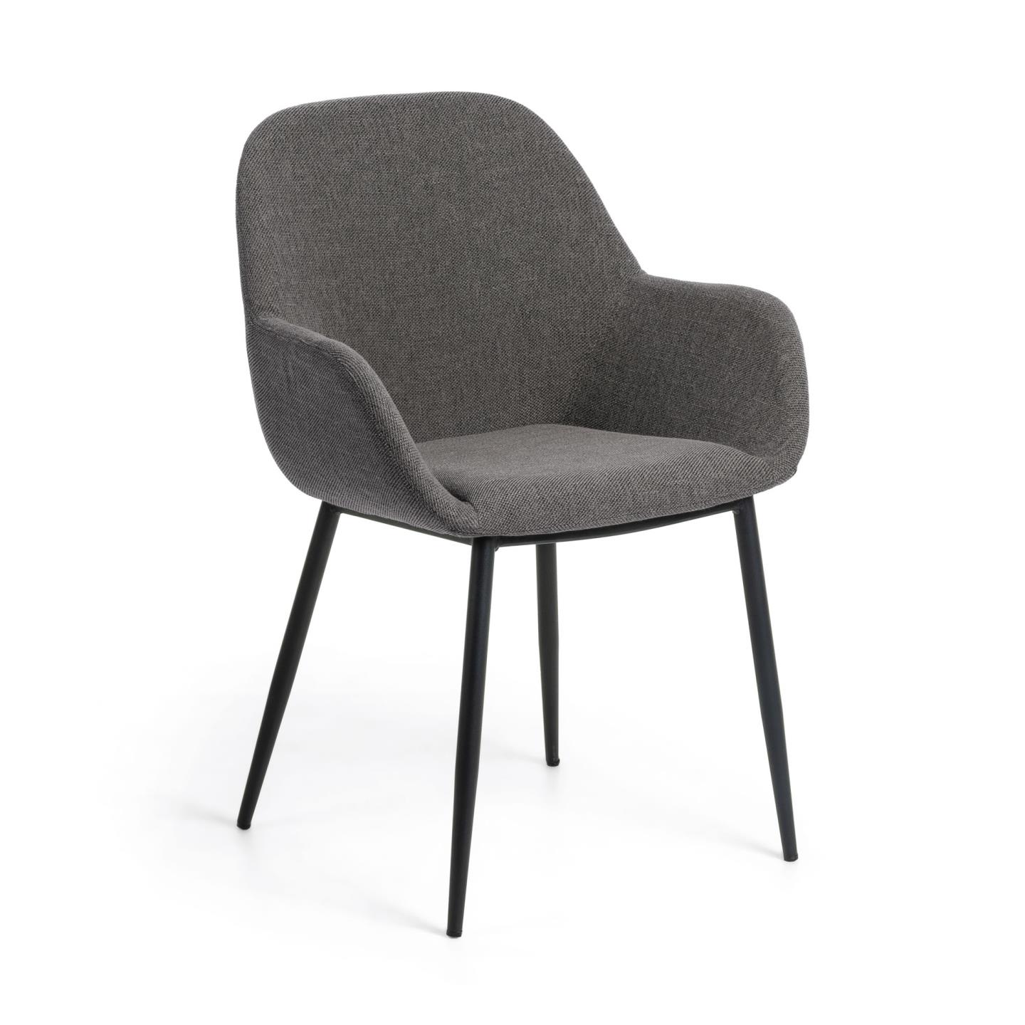 Konna dining chair (Dark grey, New)