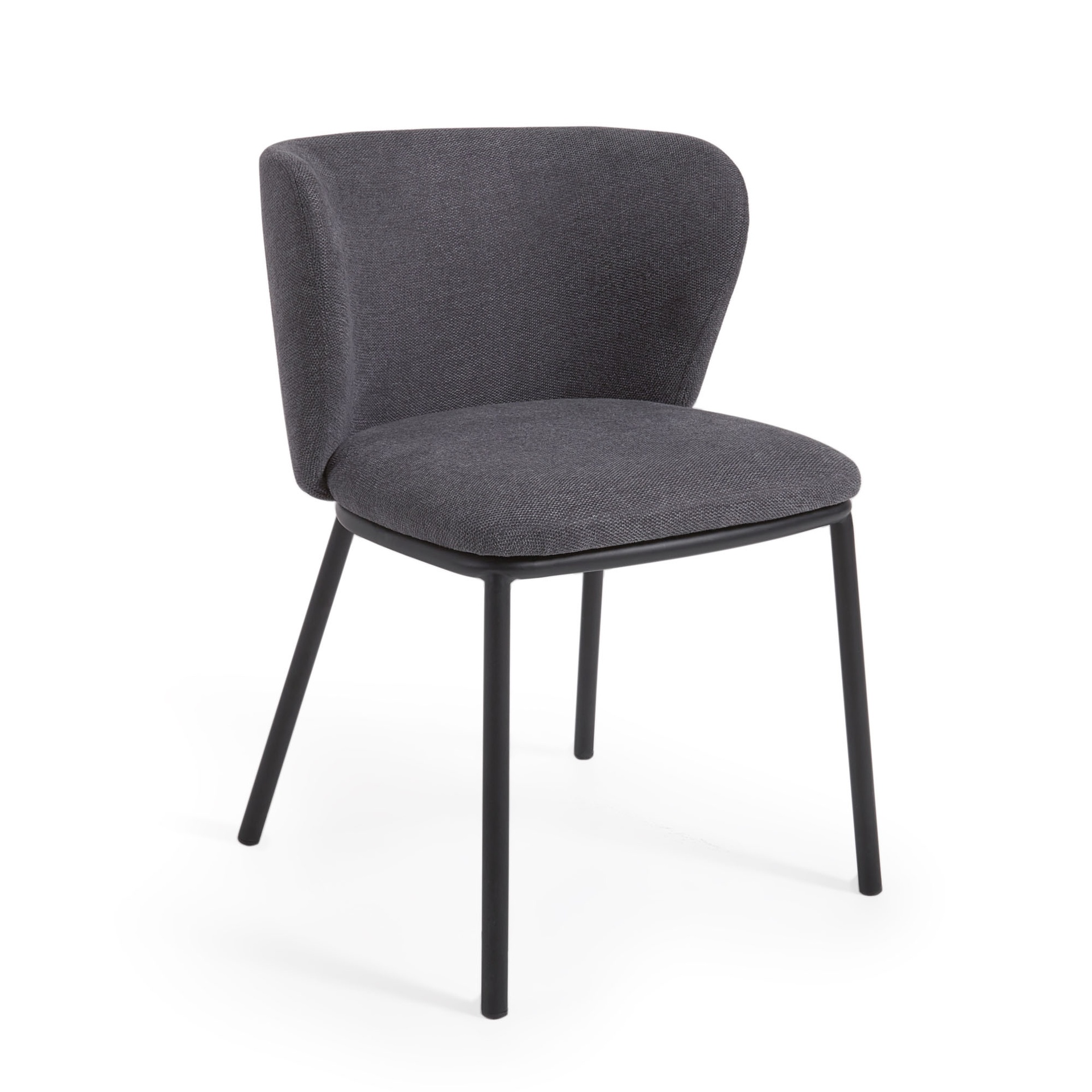 Ciselia Chaises de salle à manger (Gris foncé, Nouveau)