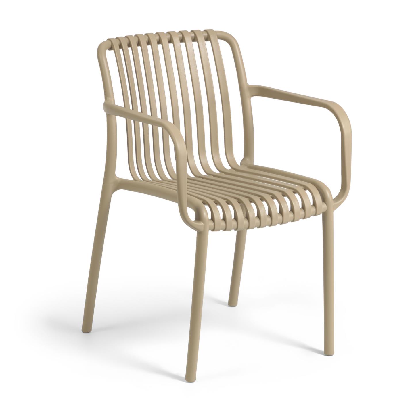 Kave Home Chaise de terrasse Isabellini (Beige, Nouveau)