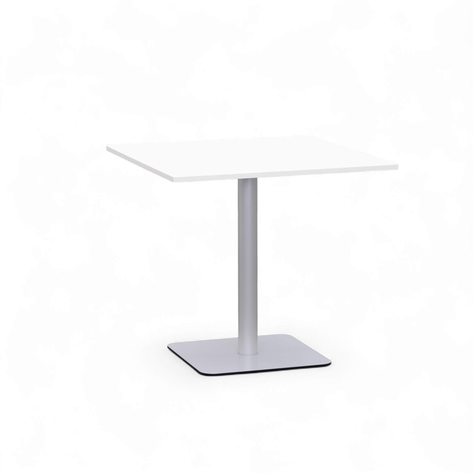 Table de réunion Tradingzone Smartline 80x80 cm, Blanc/Gris argenté, Carré, Nouveau, Table - Haute qualité & longue durée de vie