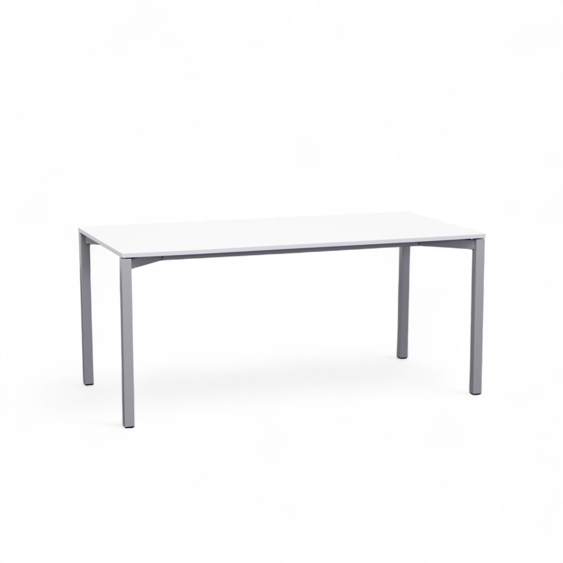 Image of Sitzungstisch Tradingzone Smartline 160x80 cm, Weiss/Silbergrau, Rechteckig, Neu, Tisch - Hochwertig & langlebig
