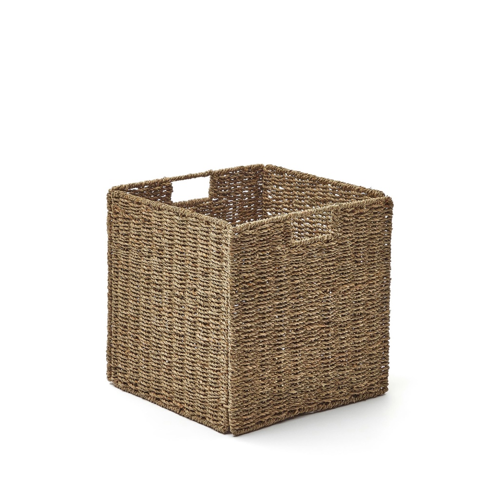 Kave Home Tossa klappbare Kiste aus Naturfasern (Neu, 32x33x32)