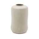 Kave Home Serina Vase aus Pappmaché weiss 34 cm (Neu, Weiss)