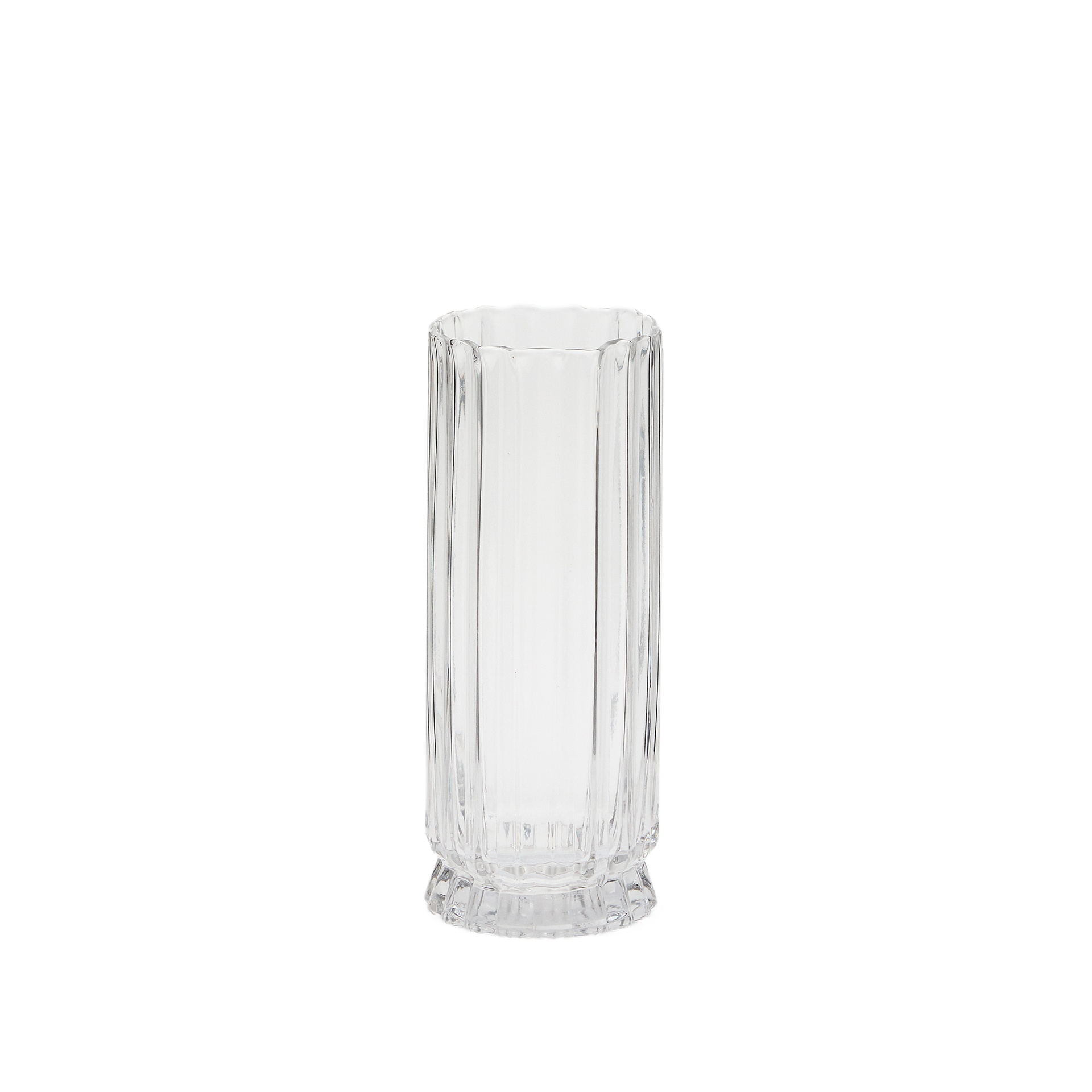 Kave Home Vase Neblan en verre transparent 30 cm Clair, Très bon
