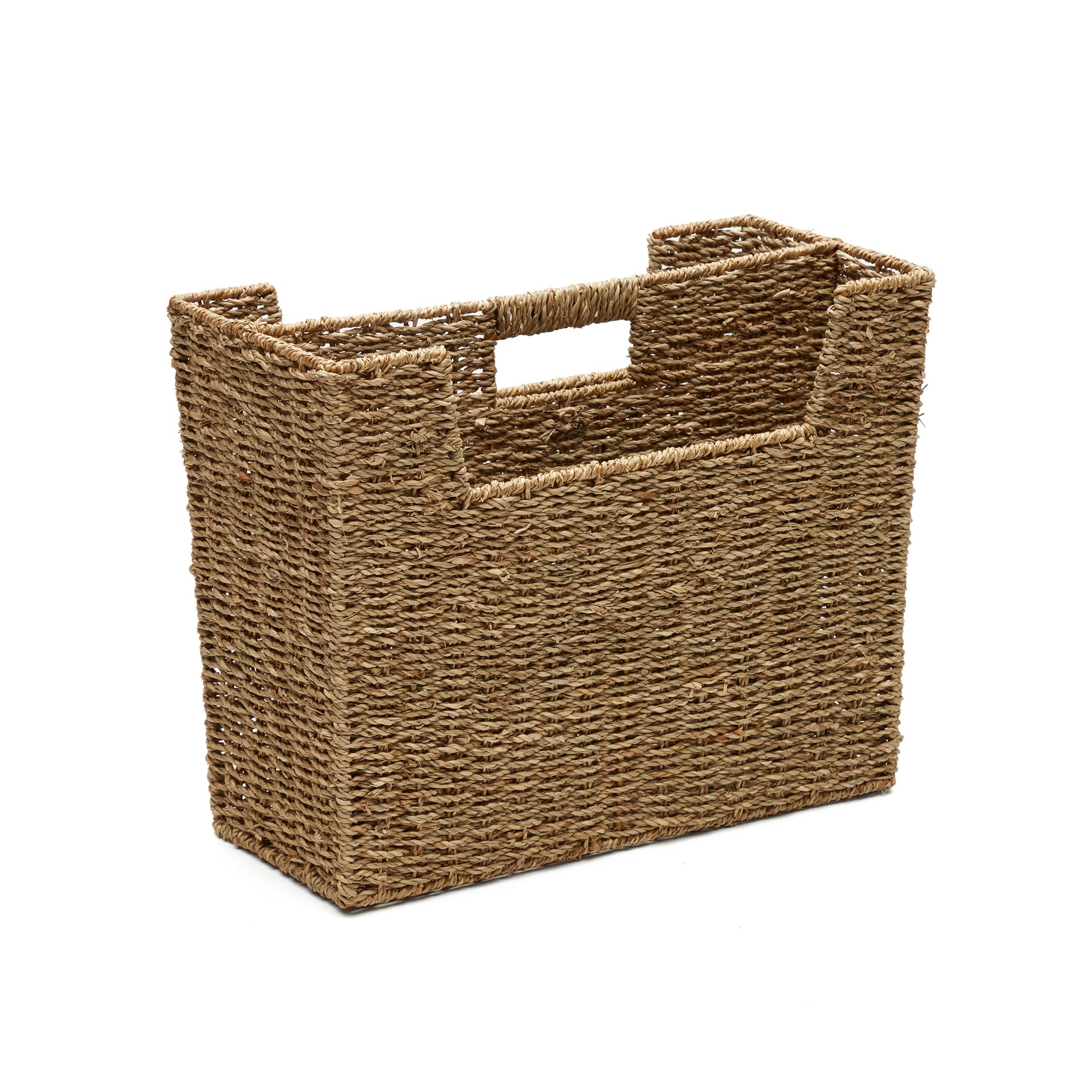 Kave Home Porte-revues Guixols en fibres naturelles avec finition naturelle Naturel, Nouveau