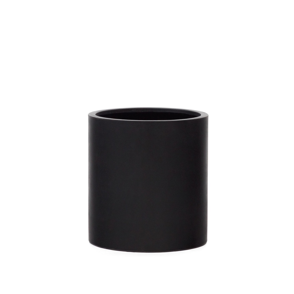 Kave Home Aiguablava Blumentopf (Neu, Schwarz)
