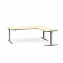 Höhenverstellbarer Eck Schreibtisch Tradingzone Smartline kurze Seite rechts (Eiche, Neu)