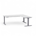 Scrivania regolabile in altezza Tradingzone Smartline lato corto destro (Grigio chiaro, Nuovo)