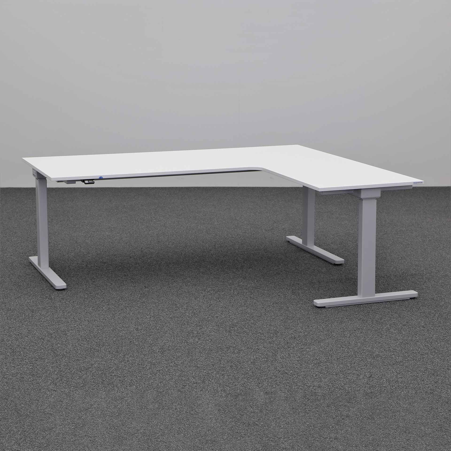 Table d'angle assis/debout Tradingzone Smartline côté court à droite (Gris clair, Nouveau)