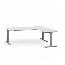 Scrivania regolabile in altezza Tradingzone Smartline lato corto destro (Grigio chiaro, Nuovo)