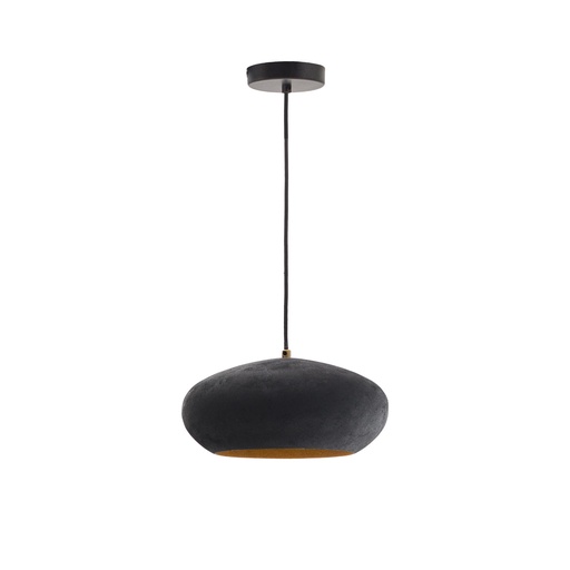 Deckenleuchte Inda aus Metall mit schwarzem Finish Ø 30 cm (Neu)
