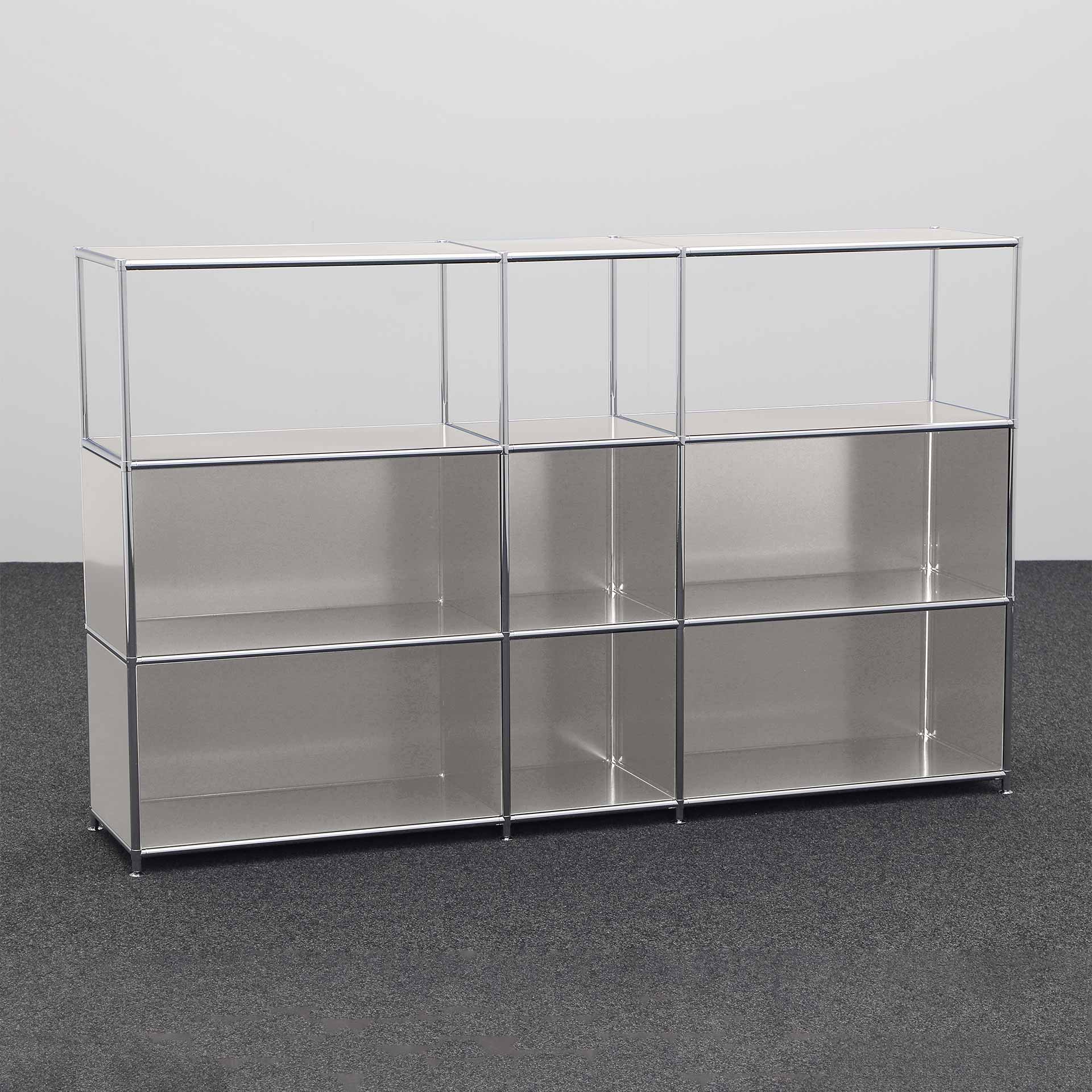 Scaffali System4, Grigio chiaro, 3 Cartella alta, 190.0 x 118.0 x 40.0 cm, Nuovo - Perfetto per il soggiorno e lo spazio di archiviazione