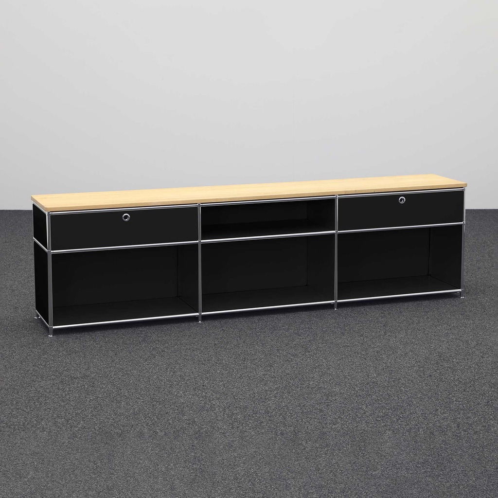Sideboard System4 (Schwarz, Neu)