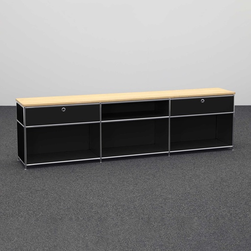 Sideboard System4 (Schwarz, Neu)