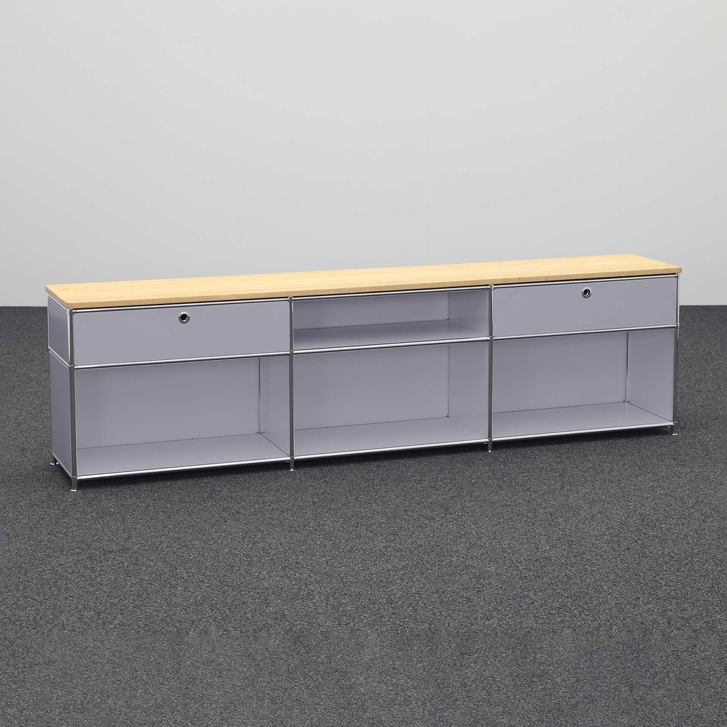 Sideboard System4 (Silbergrau, Neu)