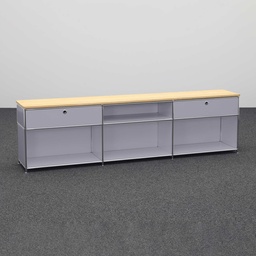 Sideboard System4 (Silbergrau, Neu)
