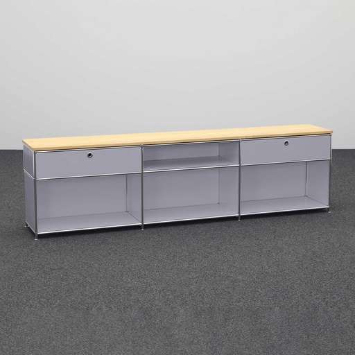 Sideboard System4 (Silbergrau, Neu)