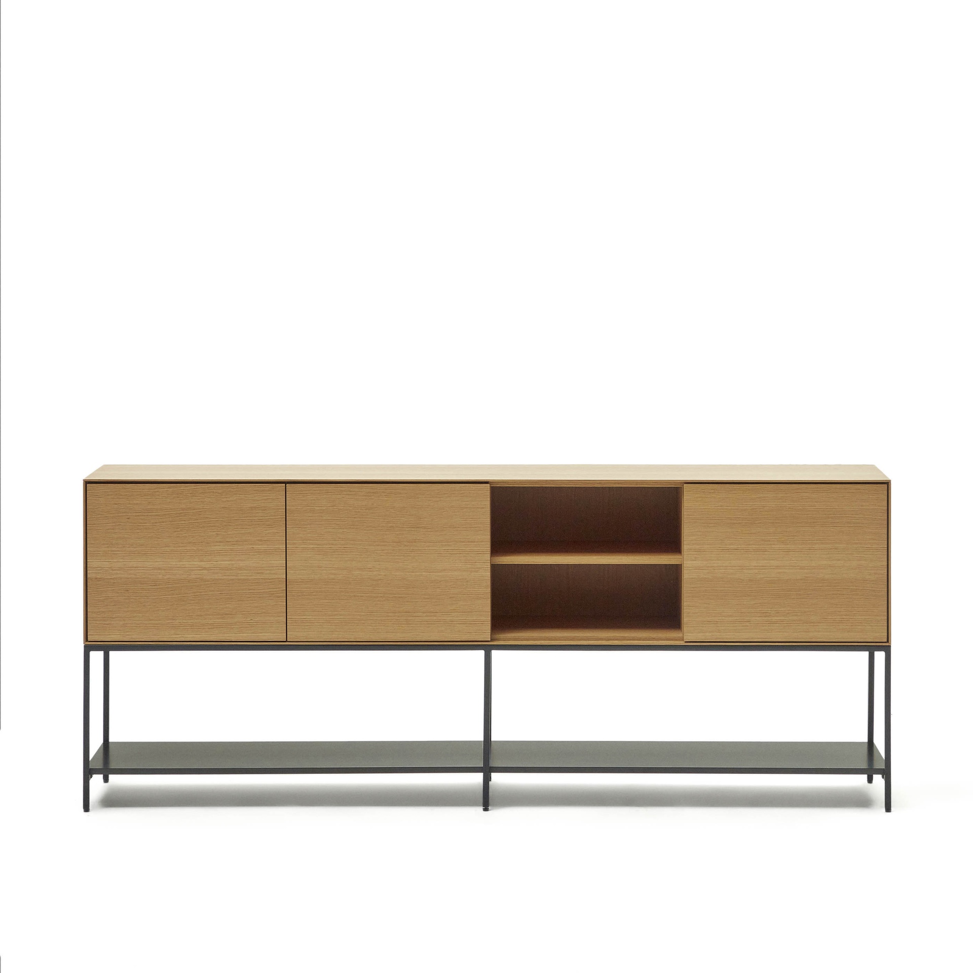 Vedrana Sideboard (Eiche, Neu, Schwarz)