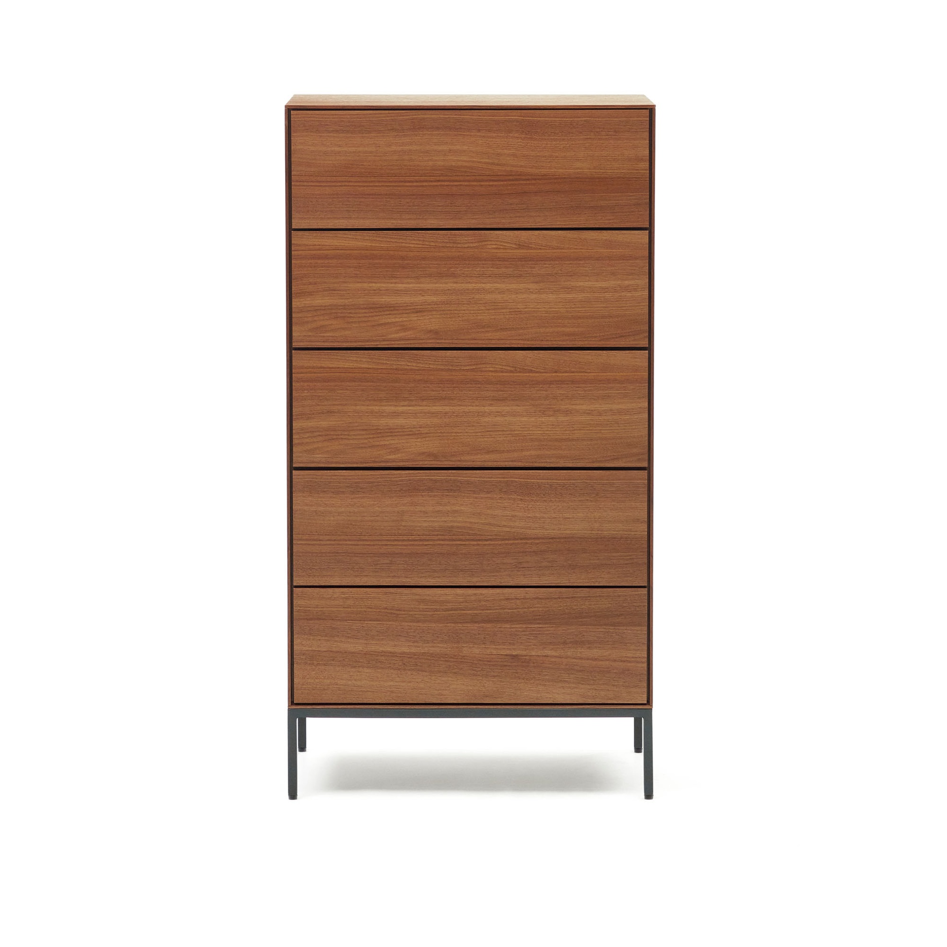 Kave Home Vedrana Commodes (Noyer, Nouveau, Noir)