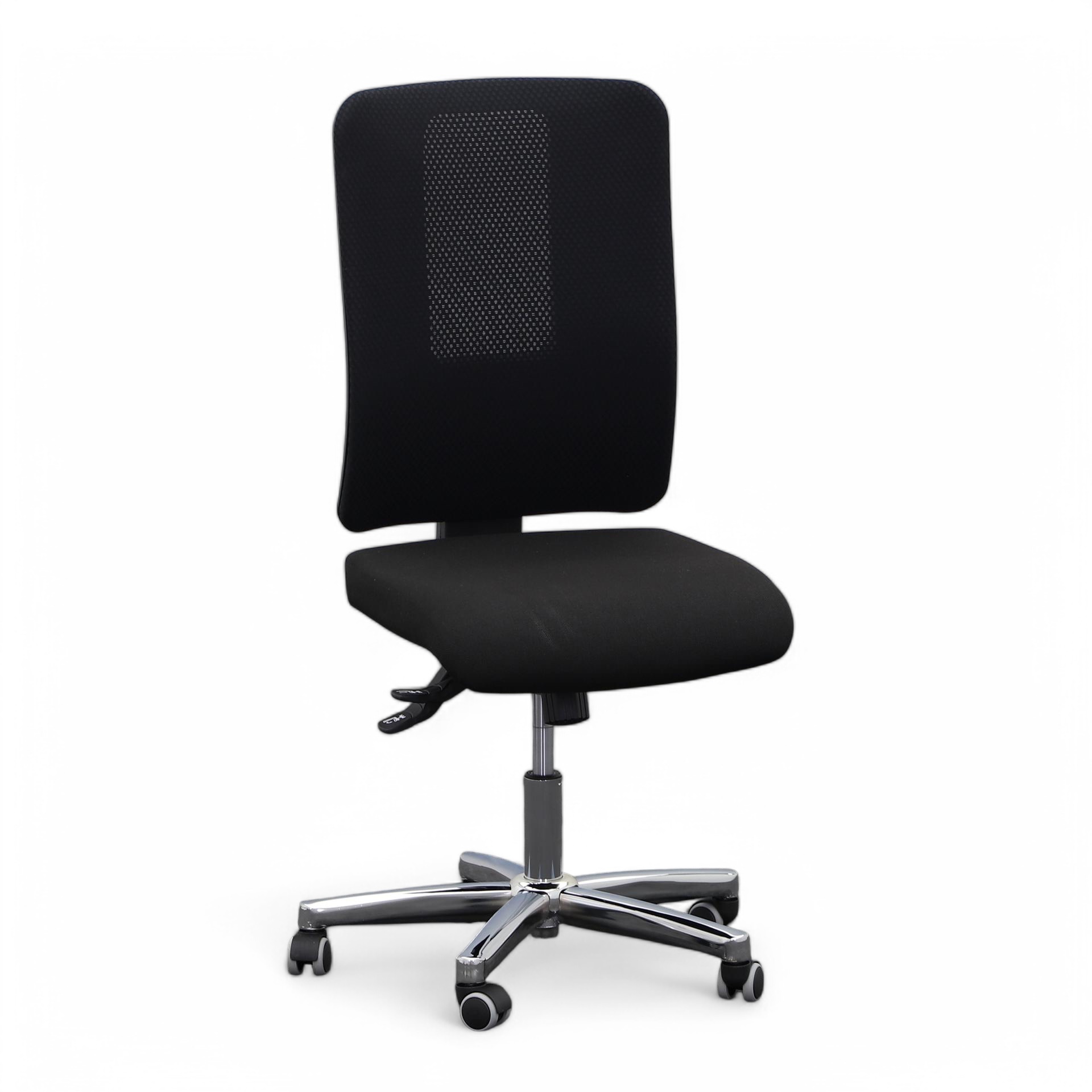 Bürodrehstuhl Topstar Open X N (Schwarz, Neu, Hartbodenrollen, ohne Armlehnen)